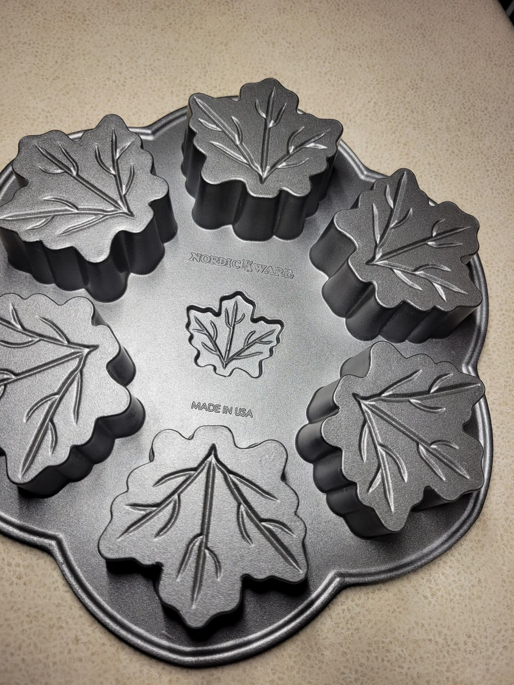 Nordic Ware Maple Leaf Muffin or Cakelet Pan